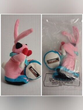 Energizer Bunny Stuffed Animal 7" Vintage 1997 - Lot Of 2 - (One New & One Open)